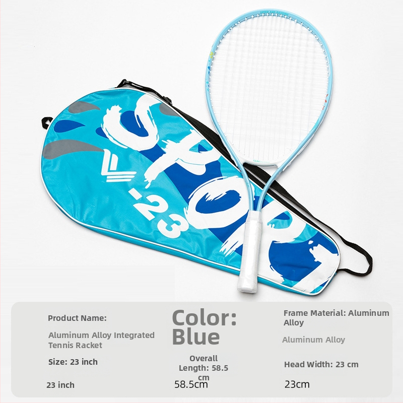 Jednoplastna aluminijska tenis raketa, 95–100 g, pogodna za amatarske juniore, mogućnost tiskanja logotipa i privatne marke