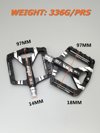 Ploški pedal za planinski bicikl – aluminijska legura, proširena protuklizna površina, model SMS-0.1, težina 400 g