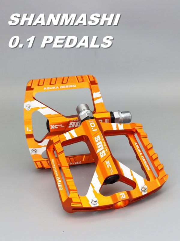 Ploški pedal za planinski bicikl – aluminijska legura, proširena protuklizna površina, model SMS-0.1, težina 400 g