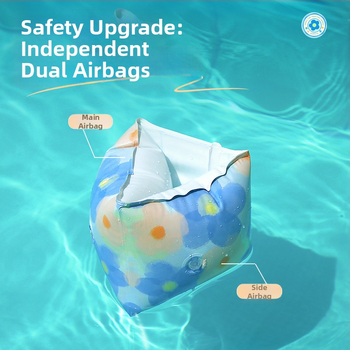 Detský plávací kruh s dizajnom pod pažuchou, hrubší ekologický PVC, potlač