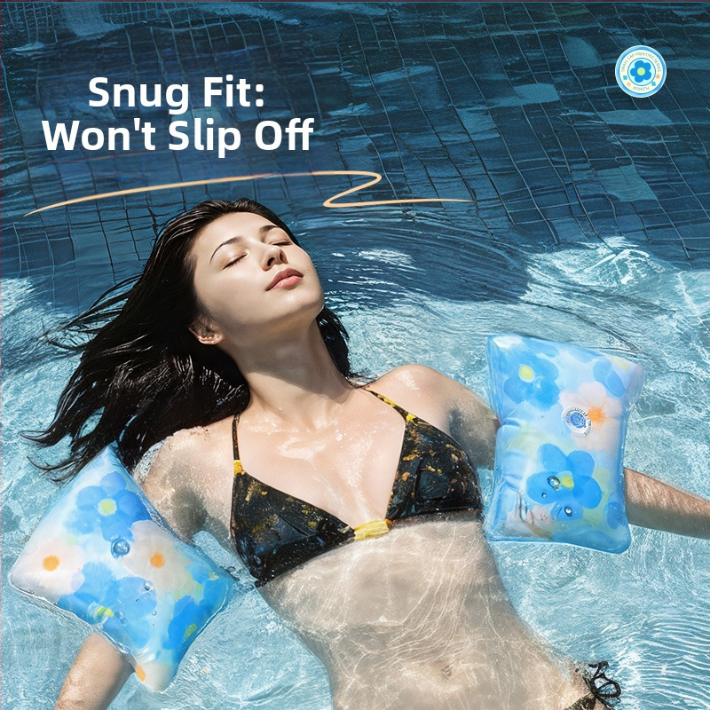 Detský plávací kruh s dizajnom pod pažuchou, hrubší ekologický PVC, potlač