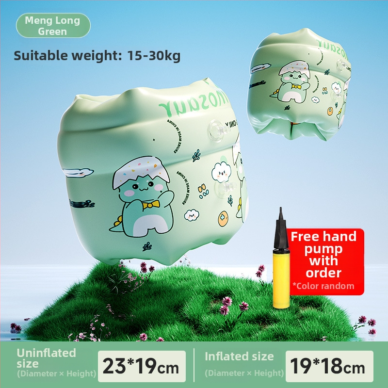 Detský plávací kruh s dizajnom pod pažuchou, hrubší ekologický PVC, potlač