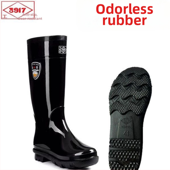 Cipele za kišu unisex, visok tubus, PVC gornji dio, gumeni potplat, protuklizno