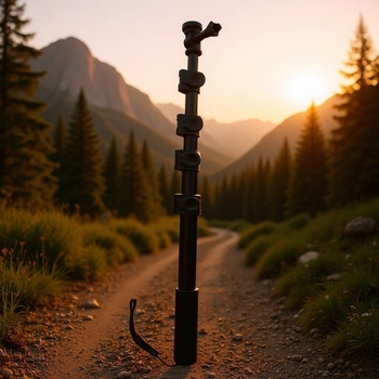 Stand telescopic din aliaj de aluminiu pentru selfie și streaming în direct într-un cort de camping, reglabil 2–5 secțiuni, imprimare logo disponibil