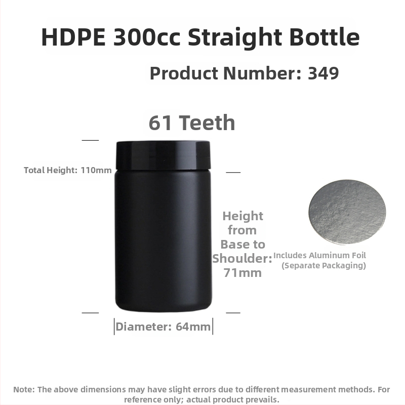 HDPE fľaše so širokým hrdlom pre práškové doplnky výživy, s potravinárskym uzáverom a etiketami sieťotlače