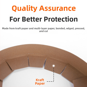 Kraft papírból készült körbefogó sarokvédő, körülölelő, megerősített, testreszabható