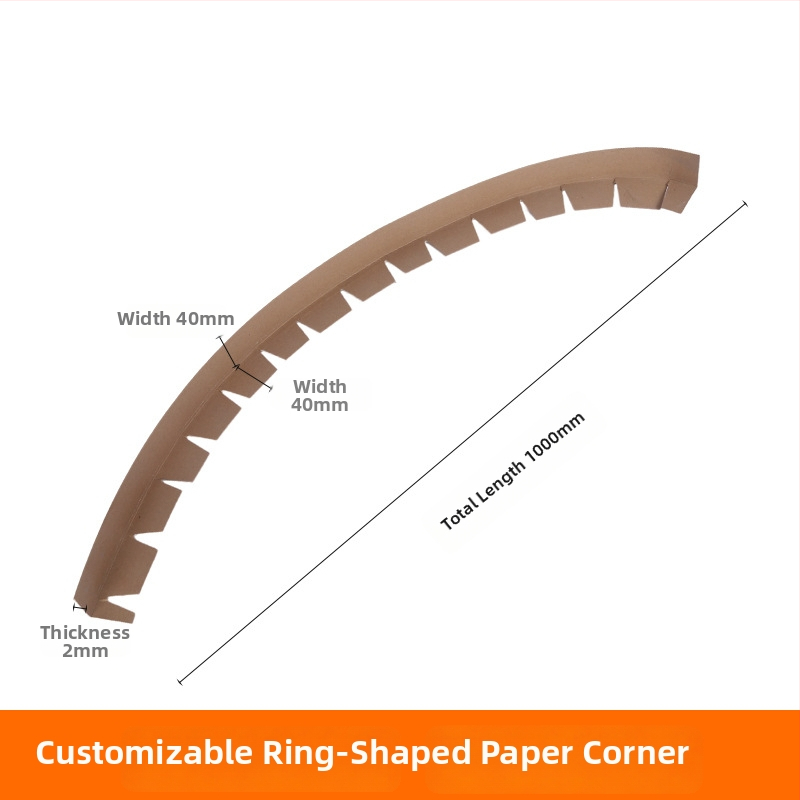 Kraft papírból készült körbefogó sarokvédő, körülölelő, megerősített, testreszabható