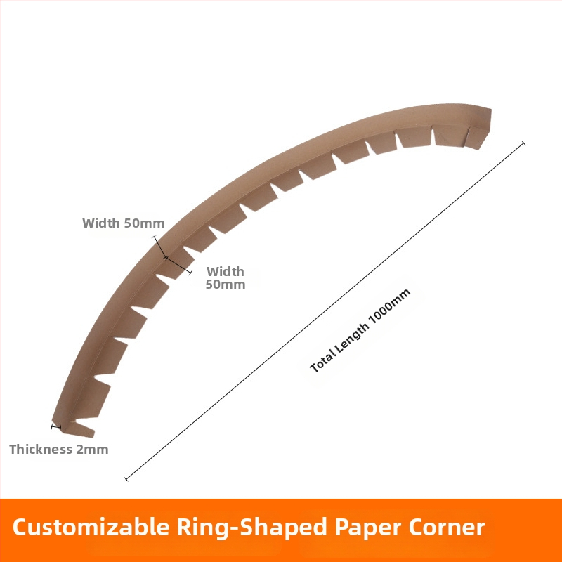 Kraft papírból készült körbefogó sarokvédő, körülölelő, megerősített, testreszabható