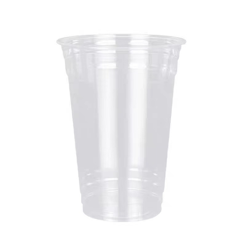 Jednokratna PET čaša za kavu i mliječni čaj s poklopcem, kapacitet 401–500 ml, kružnog oblika, otisnuto logo, mogućnost prilagodbe
