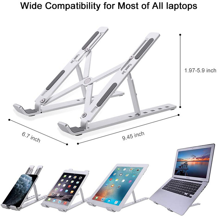 Stolni držač za tablete i telefone • Materijal: aluminijska legura • Model: Mobile phone notebook • Marka: Qiao Du • Mogućnost prilagodbe