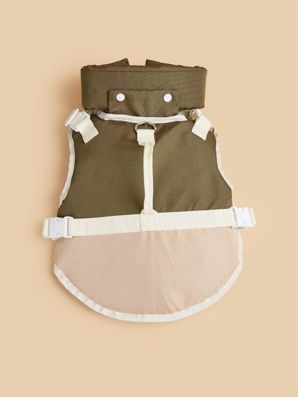 BONAPET Σωσίβιο για σκύλους με σχέδιο θωρακικά-πλάτης, Oxford ύφασμα, αποσπώμενο κολάρο για επιπλέον πλευστότητα