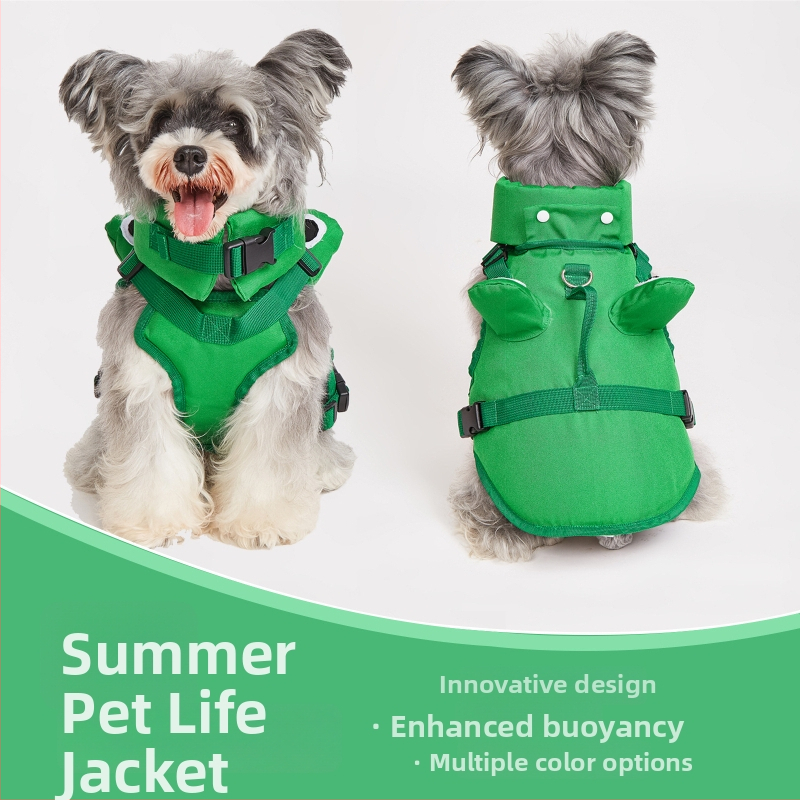 BONAPET Σωσίβιο για σκύλους με σχέδιο θωρακικά-πλάτης, Oxford ύφασμα, αποσπώμενο κολάρο για επιπλέον πλευστότητα