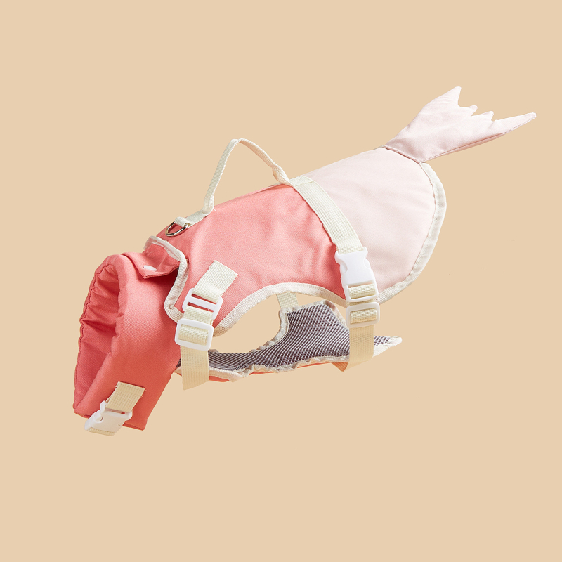 BONAPET Σωσίβιο για σκύλους με σχέδιο θωρακικά-πλάτης, Oxford ύφασμα, αποσπώμενο κολάρο για επιπλέον πλευστότητα