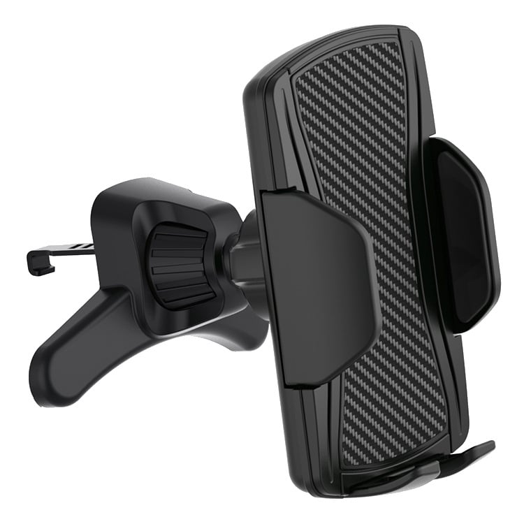 Държач за телефон за автомобил с едноръчно управление, заключване с едно кликване, гравитационно захващане, монтаж на въздуховод, универсална съвместимост