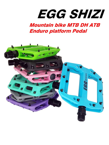 EGGSHIZI pedala za bicikl od najlonskog vlakna, ravna i široka za brdske bicikle – izdržljiva, model DNA, univerzalna kompatibilnost