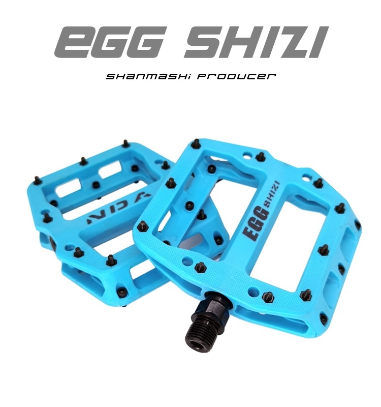 EGGSHIZI pedala za bicikl od najlonskog vlakna, ravna i široka za brdske bicikle – izdržljiva, model DNA, univerzalna kompatibilnost