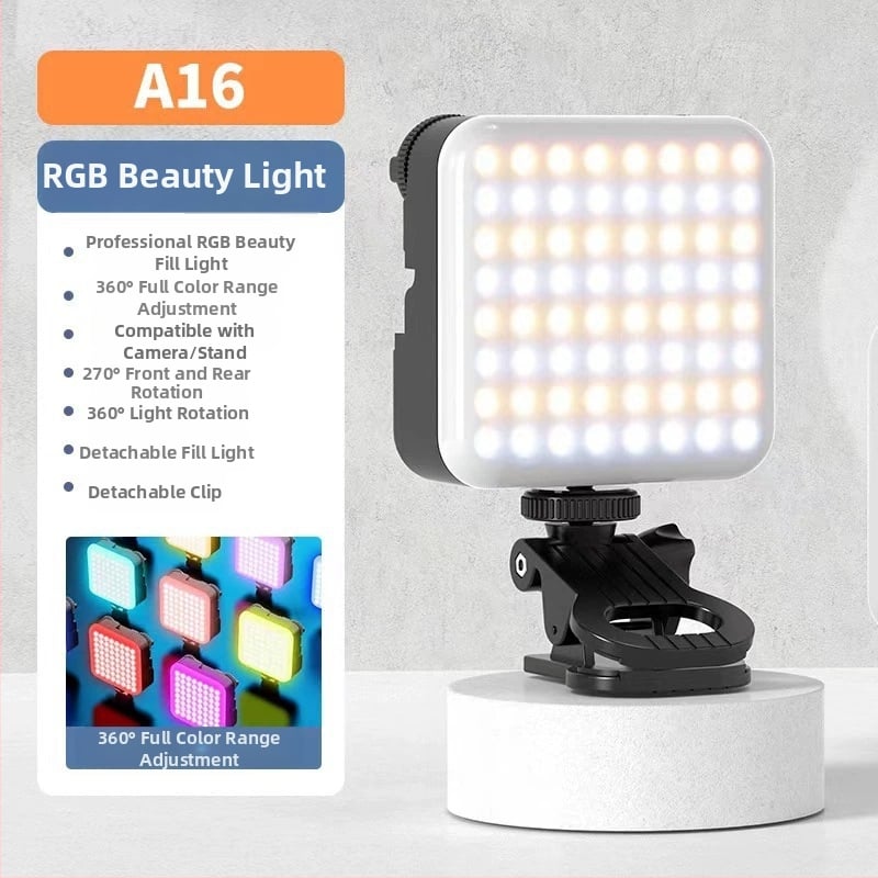 LED светлина за камера за безогледални фотоапарати с Panasonic гореща обувка – универсална, корпус от сплав, дистанционно управление, Bluetooth