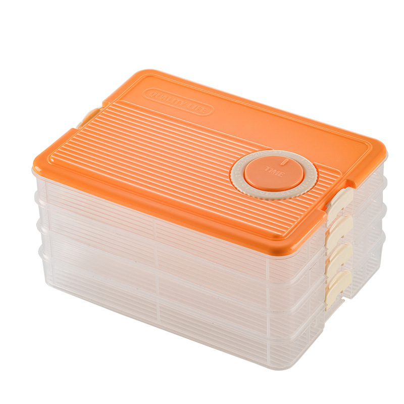 Дъмплинг кутия с многослоен дизайн, пластмасова, запечатваща, преносима и подходяща за замразяване