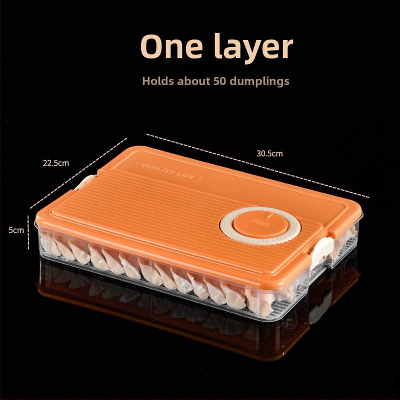 Дъмплинг кутия с многослоен дизайн, пластмасова, запечатваща, преносима и подходяща за замразяване