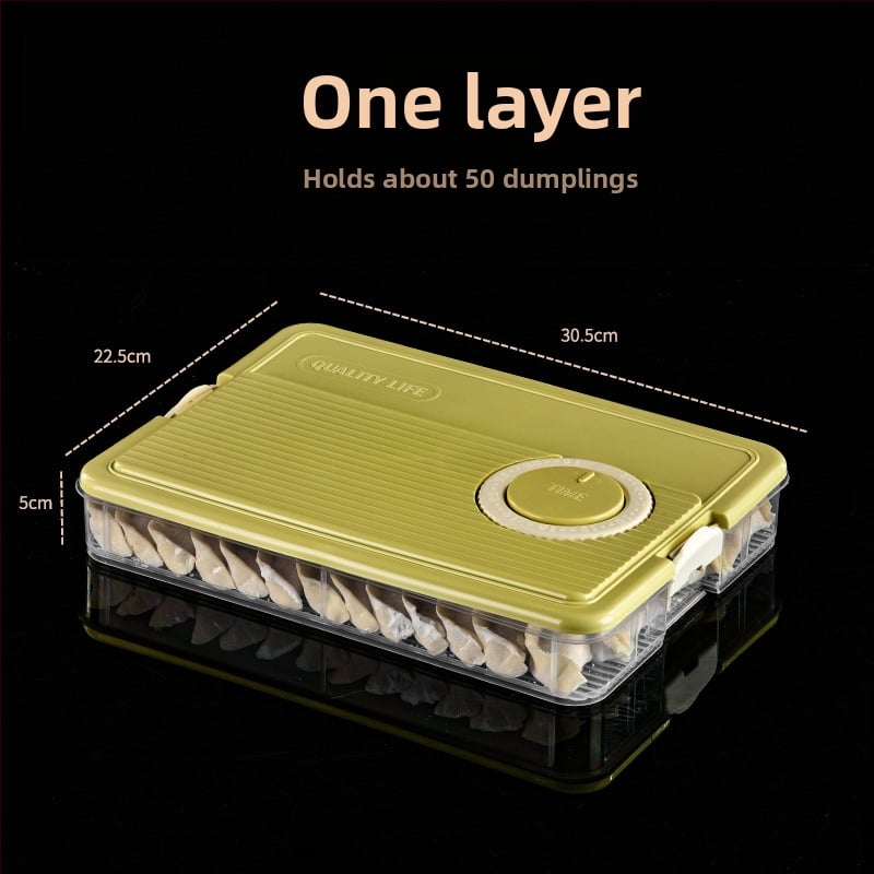 Дъмплинг кутия с многослоен дизайн, пластмасова, запечатваща, преносима и подходяща за замразяване