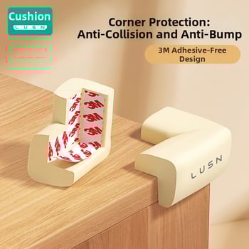 Бебешки предпазни ъглови протектори за маси, меки противоударни защити за прав ъгъл