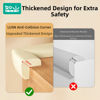Бебешки предпазни ъглови протектори за маси, меки противоударни защити за прав ъгъл