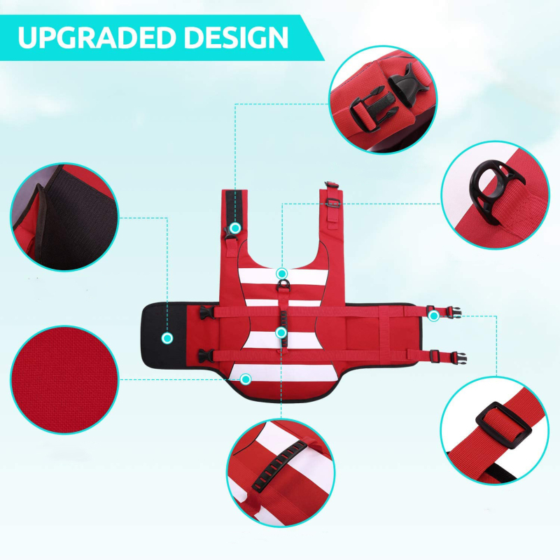 Σωσίδιο ζωής για σκύλους – ελαφρύ, ρυθμιζόμενο με Velcro, πολυεστέρας; ενδύματα κατοικίδιων με δυνατότητα προσαρμογής