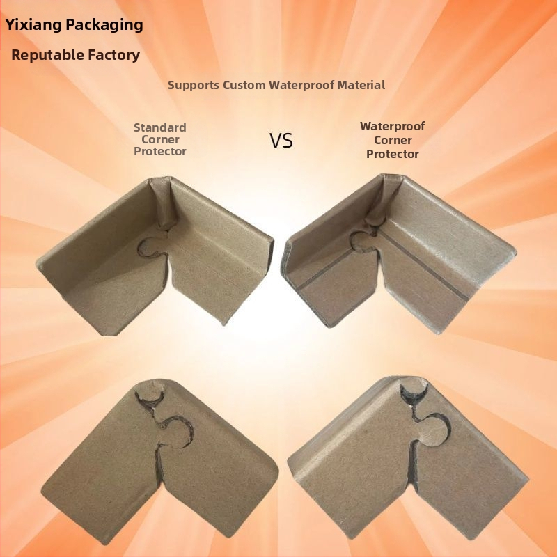 U-tvarovaný ochranný roh z kraftového papiera pre balenie krabíc a nábytku; dizajn proti nárazu; materiál: kraft papier
