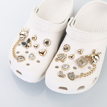Kopča za obuće za sandale i papuče, Crocs cvjetni stil, za sve sezone