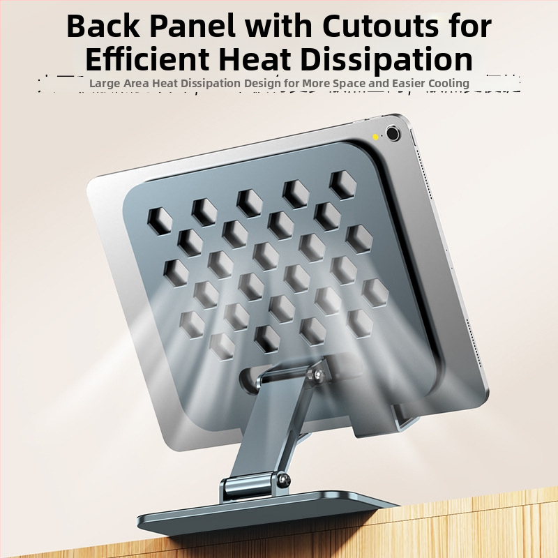 Suport pentru tabletă din metal, înălțime reglabilă, pliabil, rotire de 360°, compatibil cu iPad