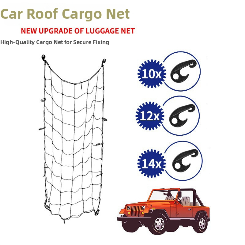 Mreža za teret na krovu za terenska vozila i pickup – Wantu auto dijelovi, mreža za krovni prostor s džepom