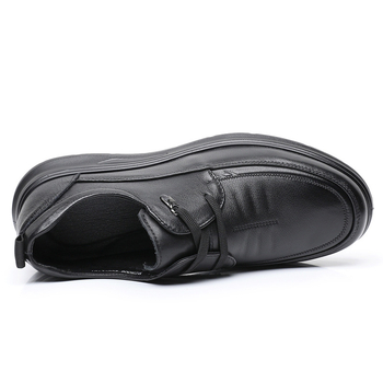 Muške Derby cipele — gornji dio od vrhunske kože, okrugli nos, PU đon, prednje vezivanje, otporne na habanje, casual sve sezone