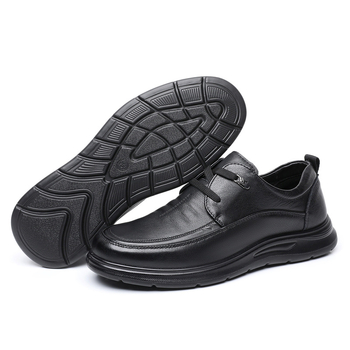 Muške Derby cipele — gornji dio od vrhunske kože, okrugli nos, PU đon, prednje vezivanje, otporne na habanje, casual sve sezone