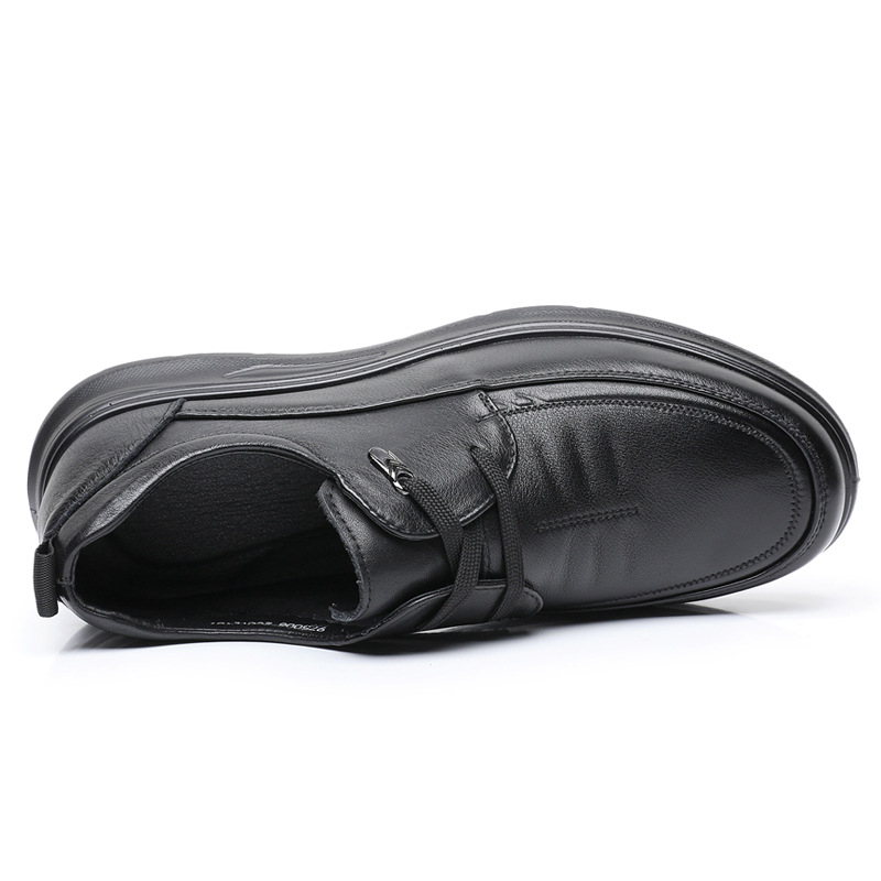 Muške Derby cipele — gornji dio od vrhunske kože, okrugli nos, PU đon, prednje vezivanje, otporne na habanje, casual sve sezone