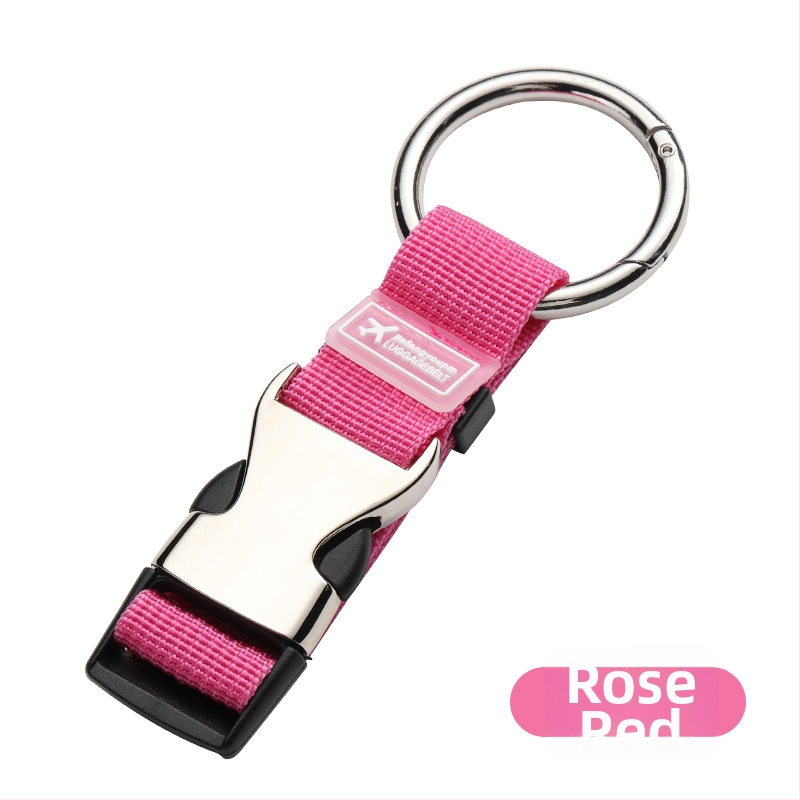 Pojas za prtljagu od webbing materijala, širina 2,5 cm, debljina 1 mm; s funkcijom sprječavanja gubitka; za putovanja i poslovna putovanja; mogućnost prilagodbe