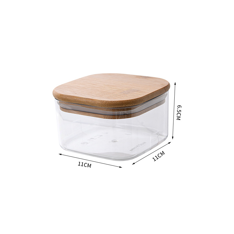Prozirna plastična kutija za pohranu hrane, četvrtastog oblika, kapacitet 3,1–4 L, set od 36 komada, minimalistički dizajn