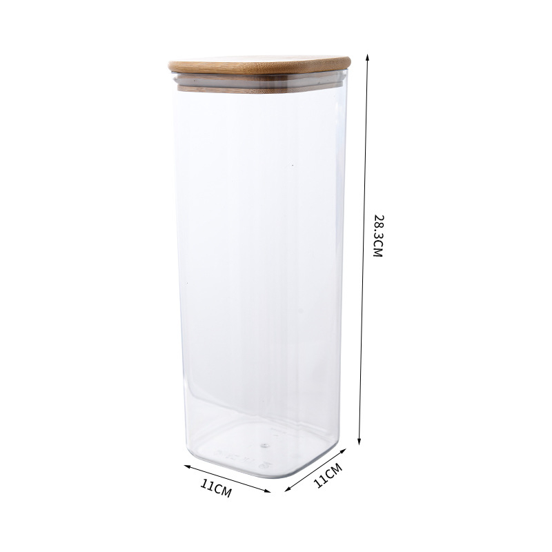 Prozirna plastična kutija za pohranu hrane, četvrtastog oblika, kapacitet 3,1–4 L, set od 36 komada, minimalistički dizajn
