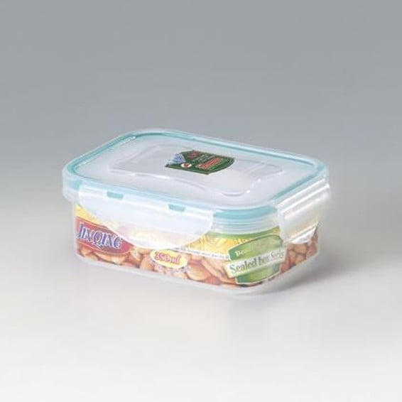 Pravokutna PP kutija za čuvanje hrane sa zatvaračem, prozirna, 301-500 ml