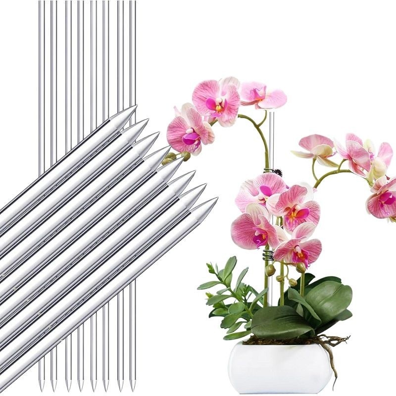 Prozirni akrilni nosač biljke za Phalaenopsis, unutarnja i vanjska upotreba, prozirni stalak za penjanje, sprječava prevrnutje