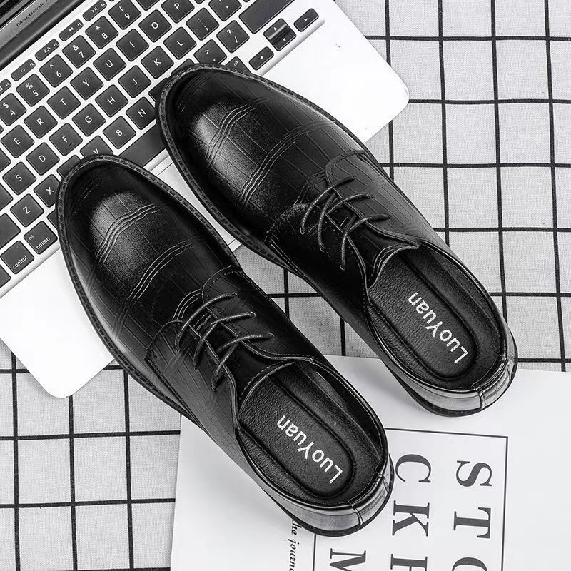 Mužke kožne poslovne cipele, PU gornji dio, prednje vezivanje, za proljeće