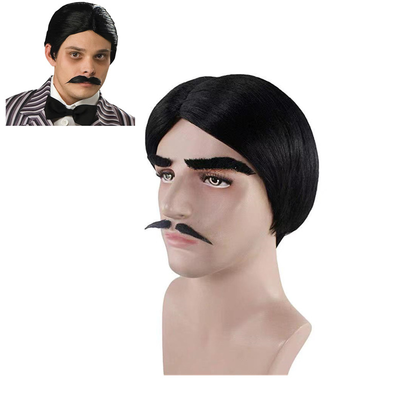 Cosplay paróka két copfokkal, hosszú haj, hőálló szál, modell JF0911A