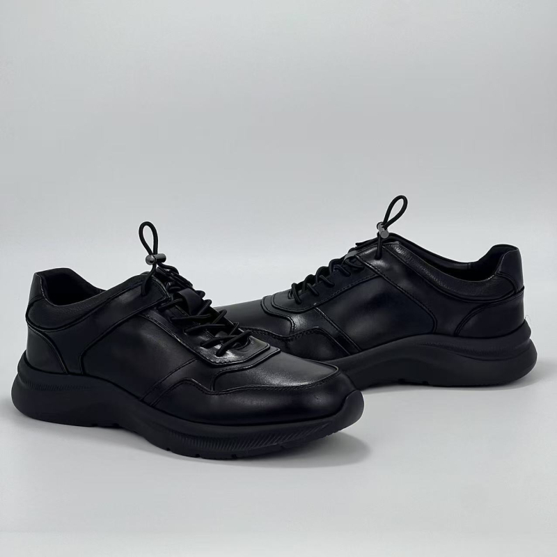 Muške kožne cipele, Slip-On, Gornji dio od prave kože, Lagana EVA potplat, Okrugli vrh, Niski gležanj