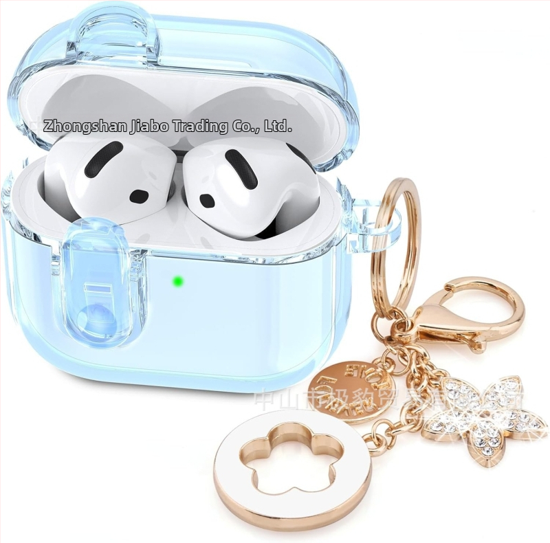 TPU futrola za AirPods 4 Pro – prozirni jednobojni mekani kućište