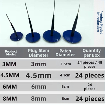 Alat za popravak automobilske gume s gljivastim zatpicima i ljepilnim filmom