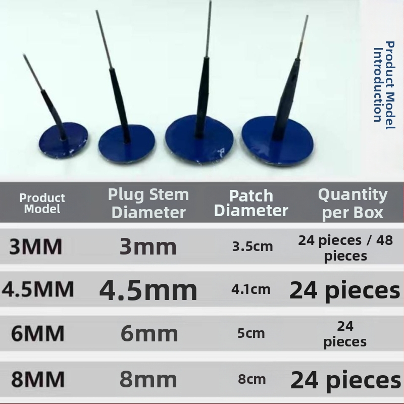 Alat za popravak automobilske gume s gljivastim zatpicima i ljepilnim filmom