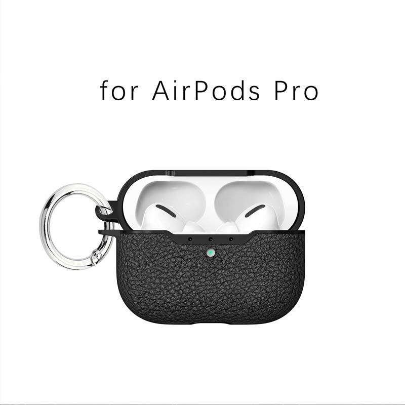 Kućište za AirPods Pro 2/3 i AirPods 4 s Lychee uzorkom, TPU, injekcijsko oblikovano, prenosno i univerzalno