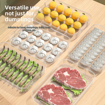 Многослойна самостоятелна кутия за съхранение в хладилник, антизалепващо дъно, не пренася аромати, с капак и таймер