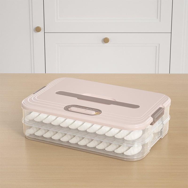 Многослойна самостоятелна кутия за съхранение в хладилник, антизалепващо дъно, не пренася аромати, с капак и таймер