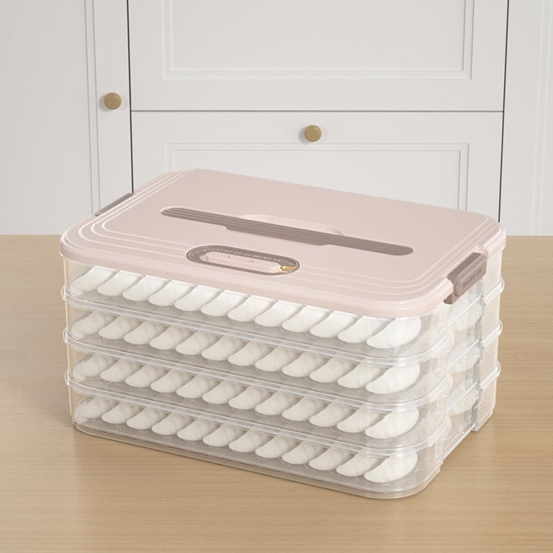 Многослойна самостоятелна кутия за съхранение в хладилник, антизалепващо дъно, не пренася аромати, с капак и таймер