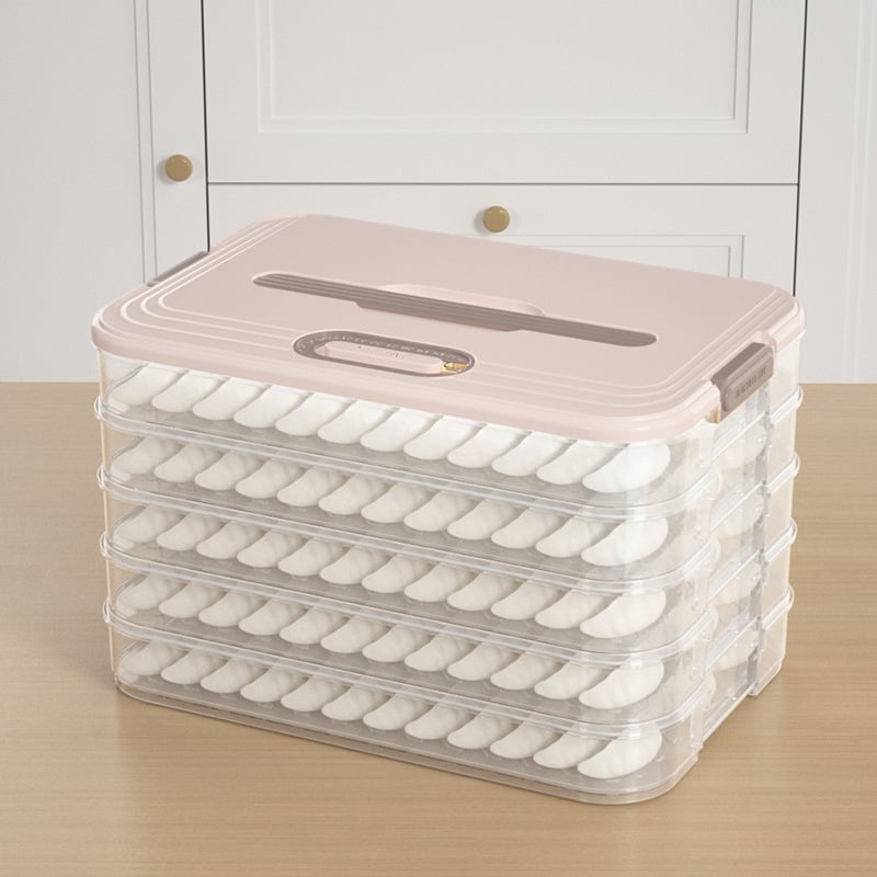 Многослойна самостоятелна кутия за съхранение в хладилник, антизалепващо дъно, не пренася аромати, с капак и таймер